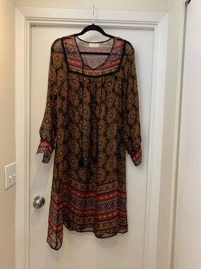 Bohemian 100 percent Printed Tunic Dress